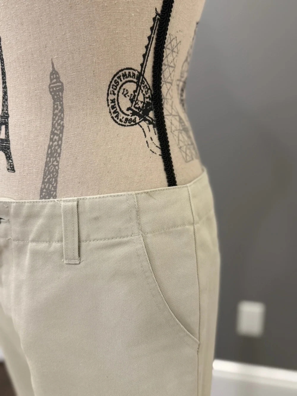 Vintage, GAP Hipster Trouser in Light Beige - Picture 8 of 16